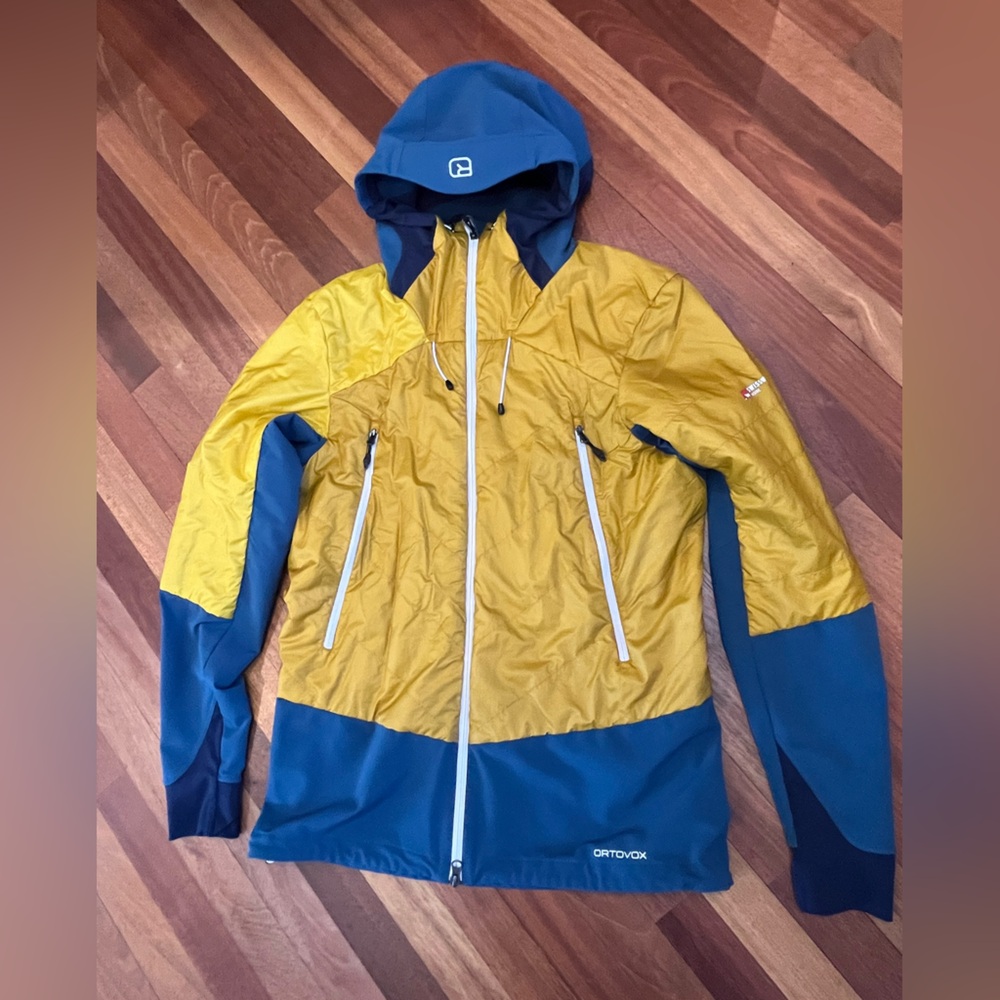 Ortovox Hybrid Jacket,  size large, color blue yellow
